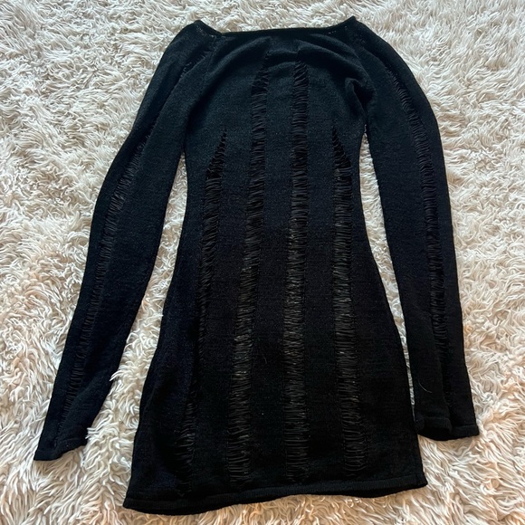 Princess Polly Black Slashed Mini Dress - Picture 5 of 7